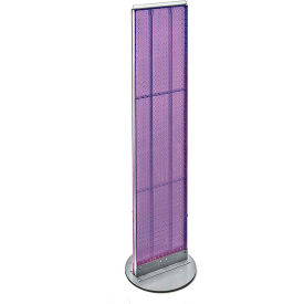 Azar International 700277-PUR Global Approved 700277-PUR, Pegboard Floor Stand, 13.5"W x 60"H, PL, 1 Pc image.