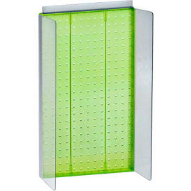 Azar International 700355-GRE Global Approved 700355-GRE, Pegboard Powerwing Display, 13.5"W x 22"H, GN, 1 Pc image.