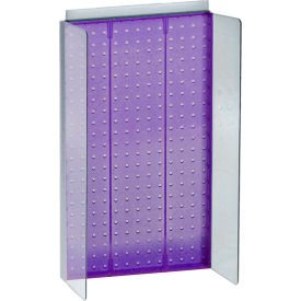 Azar International 700355-PUR Global Approved 700355-PUR, Pegboard Powerwing Display, 13.5"W x 22"H, PL, 1 Pc image.