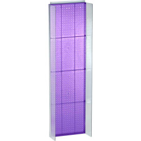 Azar International 700356-PUR Global Approved 700356-PUR, Pegboard Powerwing Display, 16.75"W x 60"H, PL, 1 Pc image.