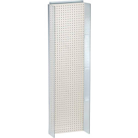 Azar International 700356-WHT Global Approved 700356-WHT, Pegboard Powerwing Display, 16.75"W x 60"H, WH, 1 Pc image.