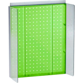 Azar International 700357-GRE Global Approved 700357-GRE, Pegboard Powerwing Display, 16"W x 20.25"H, GN, 1 Pc image.
