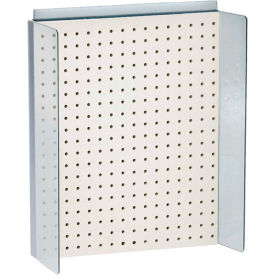 Azar International 700357-WHT Global Approved 700357-WHT, Pegboard Powerwing Display, 16"W x 20.25"H, WH, 1 Pc image.
