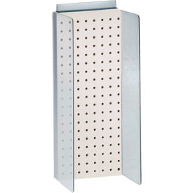 Azar International 700359-WHT Global Approved 700359-WHT, Pegboard Powerwing Display, 8"W x 20.625"H, WH, 1 Pc image.