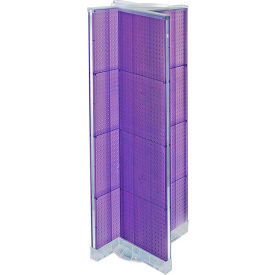 Azar International 700420-PUR Global Approved 700420-PUR, Pinwheel Pegboard Display, 16"W x 60"H, PL, 1 Pc image.