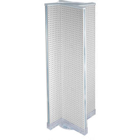 Azar International 700420-WHT Global Approved 700420-WHT, Pinwheel Pegboard Display, 16"W x 60"H, WH, 1 Pc image.