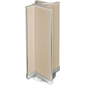 Azar International 700444-ALM Global Approved 700444-ALM, Pinwheel Pegboard Display W/RB, 13.5"W x 44"H, Almond, 1 Pc image.