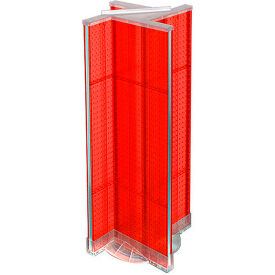 Azar International 700444-RED Global Approved 700444-RED, Pinwheel Pegboard Display W/RB, 13.5"W x 44"H, Red, 1 Pc image.