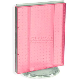 Azar International 700500-PNK Global Approved 700500-PNK Pegboard Countertop Display, 16" x 20", Pink Opaque ,1 Piece image.