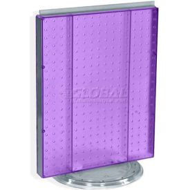 Azar International 700500-PUR Global Approved 700500-PUR Pegboard Countertop Display, 16" x 20", Purple Opaque ,1 Piece image.