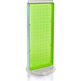 Azar International 700508-GRE Global Approved 700508-GRE Revolving Pegboard Countertop Display Unit, 8" x 20", Green ,1 Piece image.