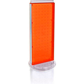 Azar International 700508-ORG Global Approved 700508-ORG Revolving Pegboard Countertop Display Unit, 8" x 20", Orange ,1 Piece image.