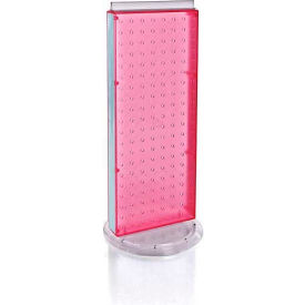 Azar International 700508-PNK Global Approved 700508-PNK Revolving Pegboard Countertop Display Unit, 8" x 20", Pink ,1 Piece image.