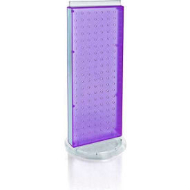 Azar International 700508-PUR Global Approved 700508-PUR Revolving Pegboard Countertop Display Unit, 8" x 20", Purple ,1 Piece image.