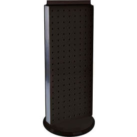 Azar International 700509-BLK Global Approved 700509-BLK Two-Sided Non-Revolving Pegboard Countertop Display, 8" x 20", Black image.