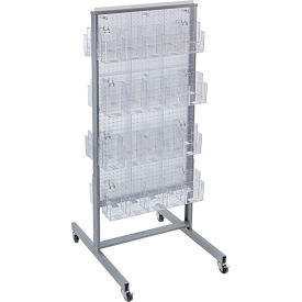 Azar International 700670-CLR Global Approved 700670-CLR, Two Sided Brochure Holder, 26"W x 22"D x 62"H image.