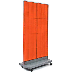 Azar International 700732-ORG Global Approved 700732-ORG, Pegboard Floor Display, 32"W x 60"H, RG, 1 Pc image.