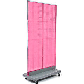 Azar International 700732-PNK Global Approved 700732-PNK, Pegboard Floor Display, 32"W x 60"H, PK, 1 Pc image.