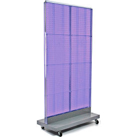 Azar International 700732-PUR Global Approved 700732-PUR, Pegboard Floor Display, 32"W x 60"H, PL, 1 Pc image.