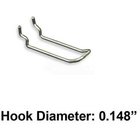 Azar International 701130 Global Approved 701130 3" Safety Loop Hook, Galvanized - Pkg Qty 50 image.