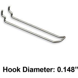 Azar International 701160 Global Approved 701160, Safety Loop Hook, 6"L, Metal - Pkg Qty 50 image.