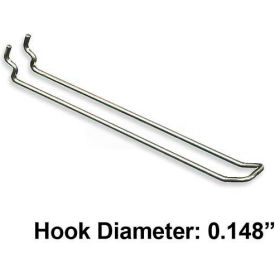 Azar International 701180 Global Approved 701180 8" Safety Metal Loop Hook, Galvanized - Pkg Qty 50 image.