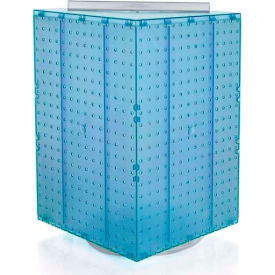 Azar International 701414-BLU Global Approved 701414-BLU Interlocking Pegboard Countertop Display, 14" x 20", Blue Opaque ,1 Piece image.