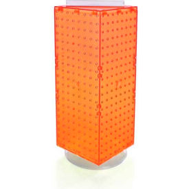 Azar International 703385-ORG Global Approved 703385-ORG Interlocking Pegboard Countertop Display, 8" x 20", Orange ,1 Piece image.