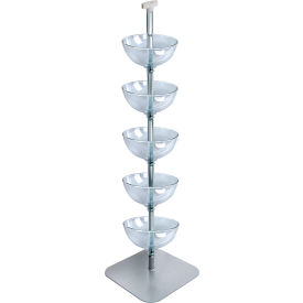 Azar International 751205 Global Approved 751205, Five-Tiered Bowl Floor Display, 14"W x 14"D x 60"H image.
