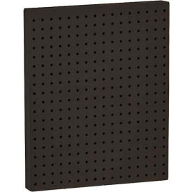 Azar International 771620-BLK Global Approved 771620-BLK Pegboard Wall Panel, 16" x 20", Black Solid - Pkg Qty 2 image.