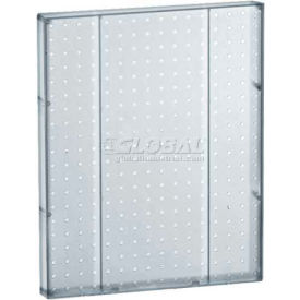 Azar International 771620-CLR Global Approved 771620-CLR Pegboard Wall Panel, 16" x 20", Clear Opaque - Pkg Qty 2 image.