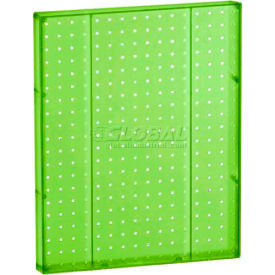 Azar International 771620-GRE Global Approved 771620-GRE Pegboard Wall Panel, 16" x 20", Green Opaque - Pkg Qty 2 image.