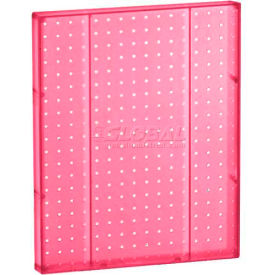 Azar International 771620-PNK Global Approved 771620-PNK Pegboard Wall Panel, 16" x 20", Pink Opaque - Pkg Qty 2 image.