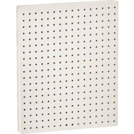 Azar International 771620-WHT Global Approved 771620-WHT Pegboard Wall Panel, 16" x 20", White Solid - Pkg Qty 2 image.