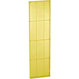 Azar International 771660-YEL Global Approved 771660-YEL Yellow Pegboard Wall Panel, 16" x 60" - Pkg Qty 2 image.