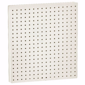 Azar International 772424-WHT Global Approved 772424-WHT, Pegboard Wall Panel White, 24"W x 7/8"D x 24"H image.