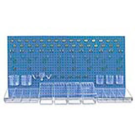 Pegboard Organizer Kit, Blue, 48"W x 7/8"D x 24"H view 2