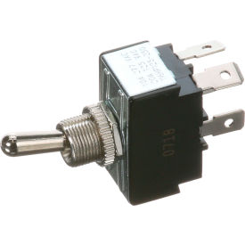 Allpoints 68117SP Toggle Switch, 125/277V, 20A, Black/Silver, For Savory, 68117SP image.