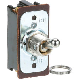 Allpoints 329 Toggle Switch, 125/250V, 8/16A, Black/Silver, For Globe, 648 image.