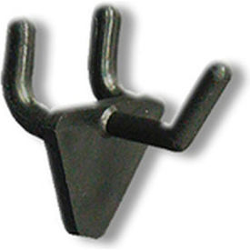 Global Approved 800071-BLK 1" Opaque Plastic Hook Black - Pkg Qty 50