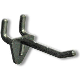 Global Approved 800072-BLK 2" Opaque Plastic Hook Black - Pkg Qty 50
