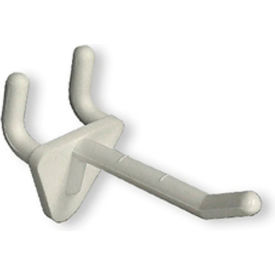 Global Approved 800072-WHT 2" Opaque Plastic Hook White - Pkg Qty 50