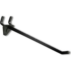 Global Approved 800076-BLK 6" Opaque Plastic Hook Black - Pkg Qty 50