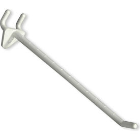 Global Approved 800078-WHT 8" Opaque Plastic Hook White - Pkg Qty 50