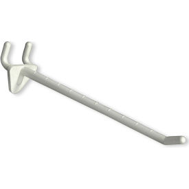 Global Approved 800076-WHT 6" Opaque Plastic Hook Clear - Pkg Qty 50