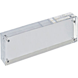 Global Approved 104430 Acrylic Vertical/Horizontal Block Frame 3" x 11" 1 Piece