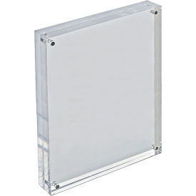 Global Approved 104436 Acrylic Vertical/Horizontal Block Frame 8.5" x 11" 1 Piece