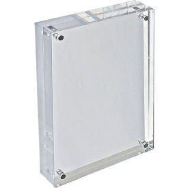 Global Approved 104435 Acrylic Vertical/Horizontal Block Frame 8.5" x 5.5" 1 Piece