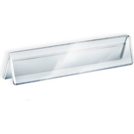 Global Approved 192803 Acrylic Two-Sided Nameplate 11" x 2" Acrylic - Pkg Qty 10