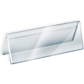 Global Approved 192806 Acrylic Two-Sided Nameplate 11" x 3" Acrylic - Pkg Qty 10